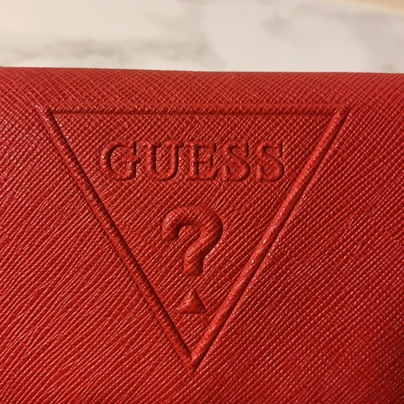 Guess Clutch Leather Wallet with Embossed Logo - Picture 5 of 10